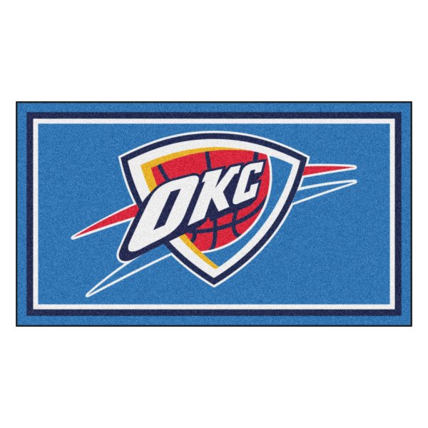 FanMats® - Oklahoma City Thunder 36" x 60" Nylon Face Plush Floor Rug with "OKC Icon" Primary Logo