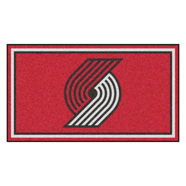 FanMats® - Portland Trail Blazers 36" x 60" Nylon Face Plush Floor Rug with "Pinwheel" Logo