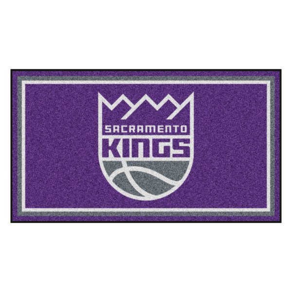 FanMats® - Sacramento Kings 36" x 60" Nylon Face Plush Floor Rug with "Sacramento Kings Crown" Logo