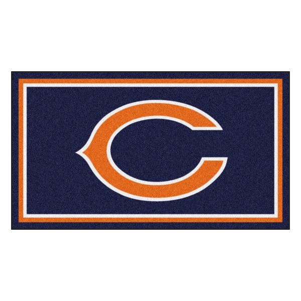 FanMats® - Chicago Bears 36" x 60" Nylon Face Plush Floor Rug with "C" Logo