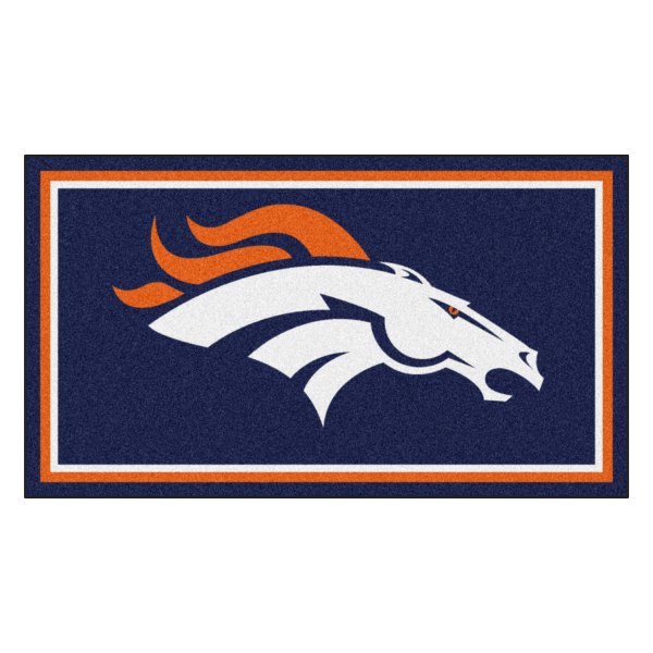 FanMats® - Denver Broncos 36" x 60" Nylon Face Plush Floor Rug with "Bronco" Logo