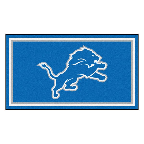 FanMats® - Detroit Lions 36" x 60" Nylon Face Plush Floor Rug with "Lion" Logo