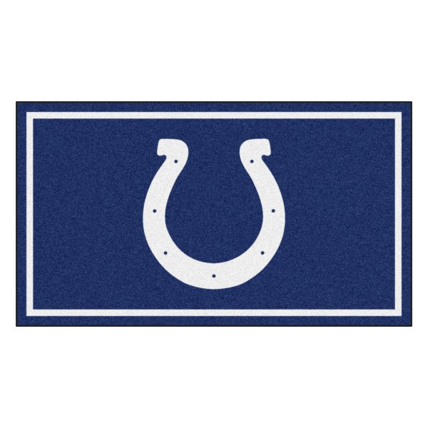 FanMats® - Indianapolis Colts 36" x 60" Nylon Face Plush Floor Rug with "Horseshoe" Logo