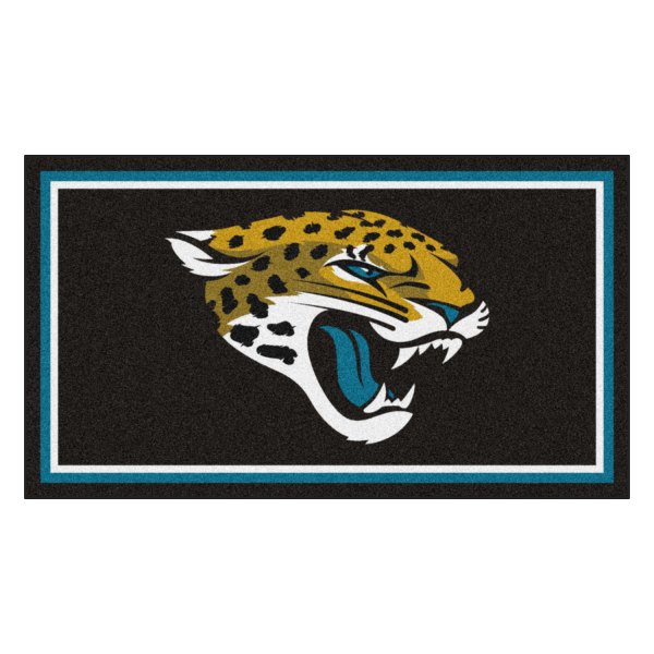 FanMats® - Jacksonville Jaguars 36" x 60" Nylon Face Plush Floor Rug with "Jaguar" Logo