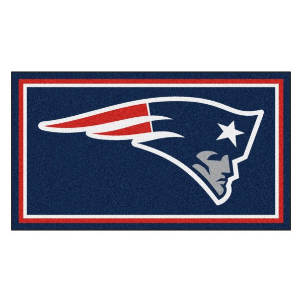 FanMats® - New England Patriots 36" x 60" Nylon Face Plush Floor Rug with "Patriot" Logo