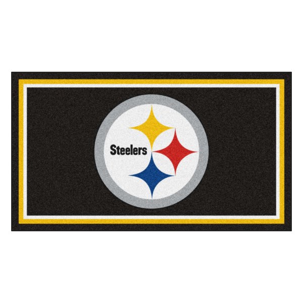 FanMats® - Pittsburgh Steelers 36" x 60" Nylon Face Plush Floor Rug with "Steelers" Logo