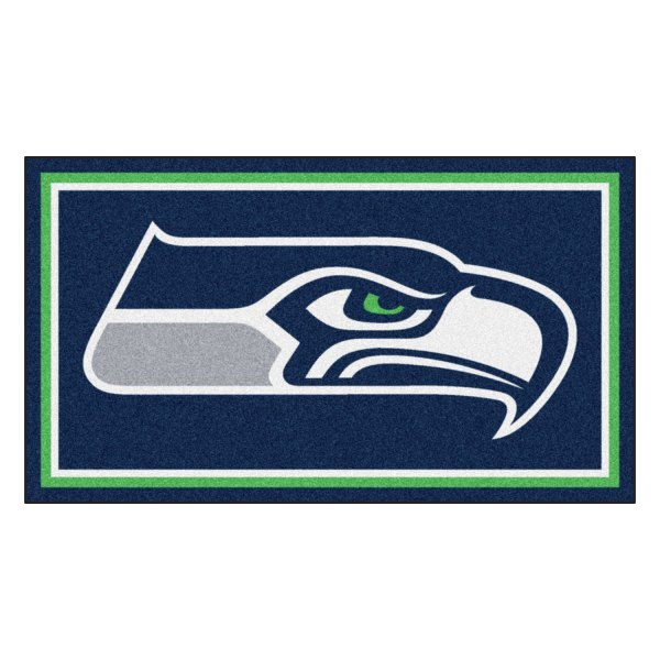 FanMats® - Seattle Seahawks 36" x 60" Nylon Face Plush Floor Rug with "Seahawk" Logo
