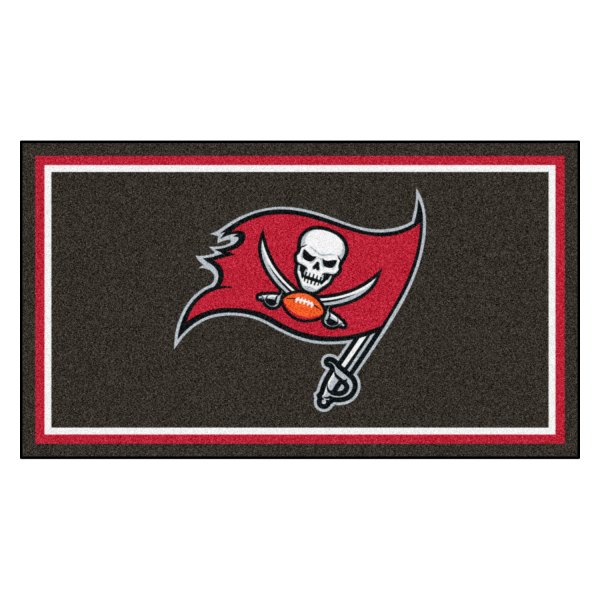 FanMats® - Tampa Bay Buccaneers 36" x 60" Nylon Face Plush Floor Rug with "Pirate Flag" Logo