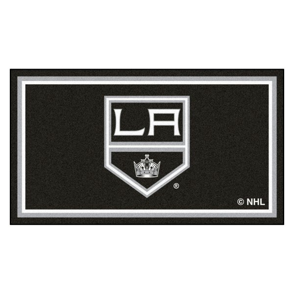 FanMats® - Los Angeles Kings 36" x 60" Nylon Face Plush Floor Rug with "Crown" Logo