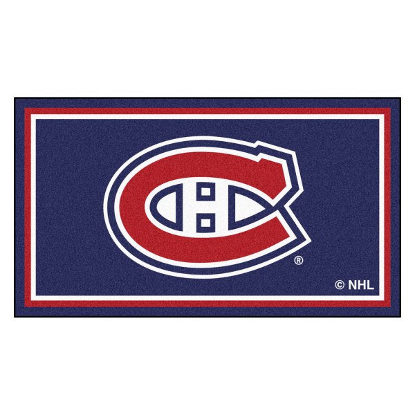 FanMats® - Montreal Canadiens 36" x 60" Nylon Face Plush Floor Rug with "C" Primary Logo