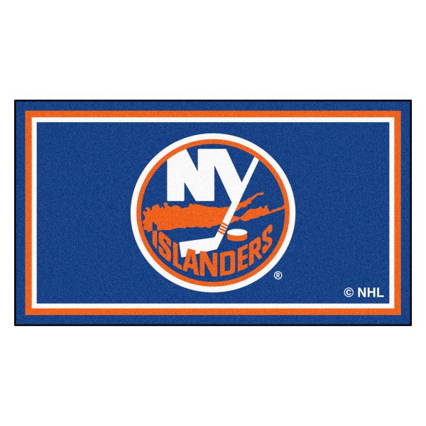 FanMats® - New York Islanders 36" x 60" Nylon Face Plush Floor Rug with "NY Isl&ers Circle" Logo