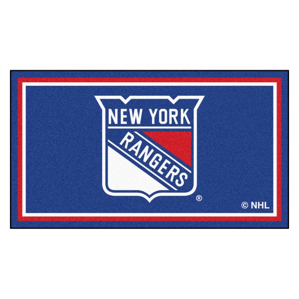 FanMats® - New York Rangers 36" x 60" Nylon Face Plush Floor Rug with "New York Rangers Shield" Logo