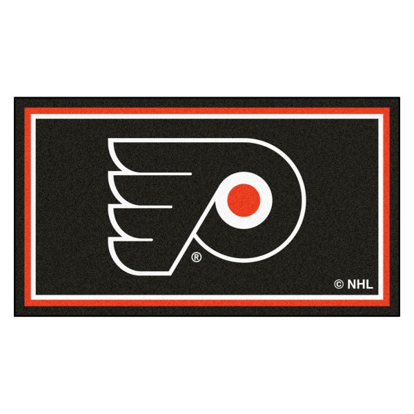 FanMats® - Philadelphia Flyers 36" x 60" Nylon Face Plush Floor Rug with "P" Logo