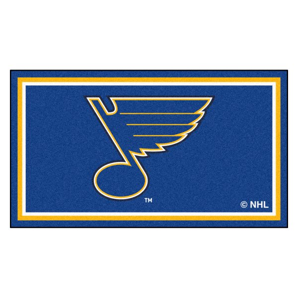 FanMats® - St. Louis Blues 36" x 60" Nylon Face Plush Floor Rug with "Music Note" Primary Logo