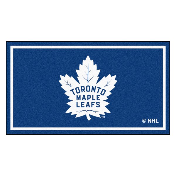 FanMats® - Toronto Maple Leafs 36" x 60" Nylon Face Plush Floor Rug with "Maple Leaf" Logo