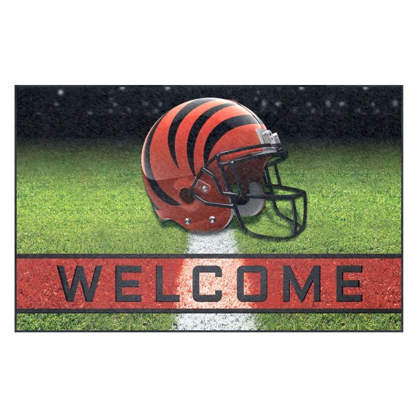 FanMats® - Cincinnati Bengals 18" x 30" Crumb Rubber Door Mat with "Striped B" Logo