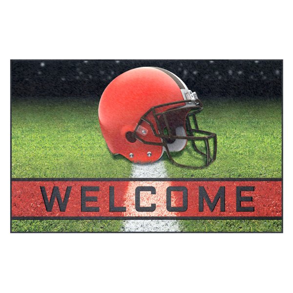 FanMats® - Cleveland Browns 18" x 30" Crumb Rubber Door Mat with "Browns Helmet" Logo