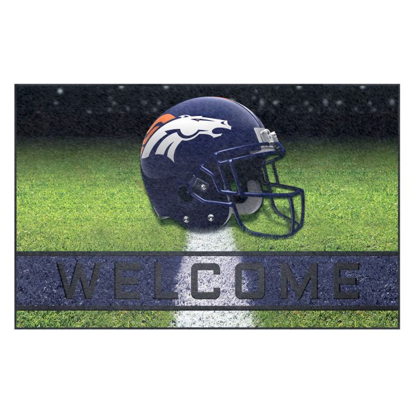 FanMats® - Denver Broncos 18" x 30" Crumb Rubber Door Mat with "Bronco" Logo