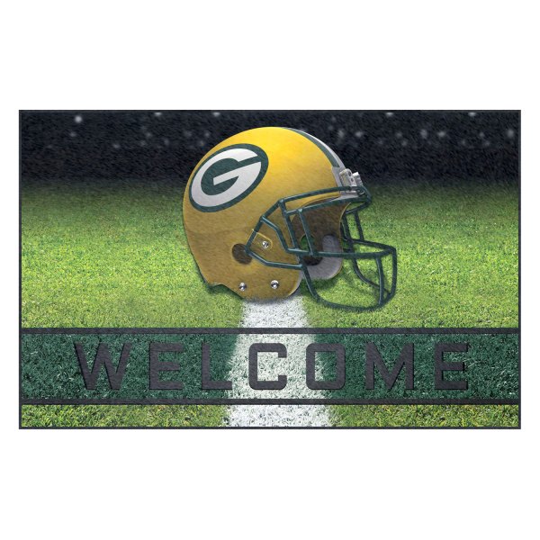 FanMats® - Green Bay Packers 18" x 30" Crumb Rubber Door Mat with "Oval G" Logo