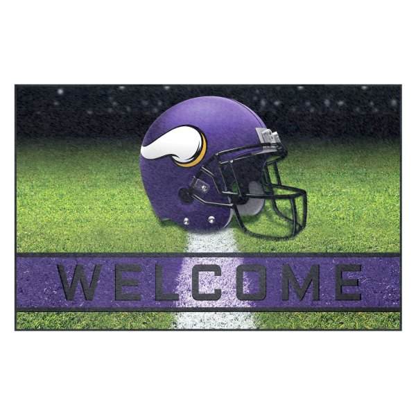 FanMats® - Minnesota Vikings 18" x 30" Crumb Rubber Door Mat with "Viking" Logo