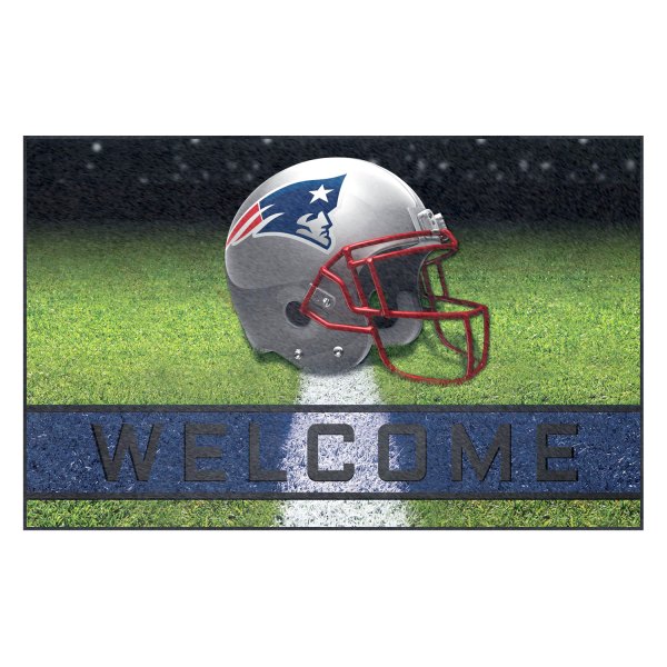 FanMats® - New England Patriots 18" x 30" Crumb Rubber Door Mat with "Patriot" Logo