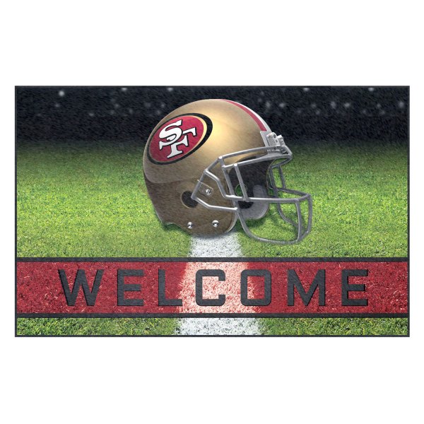 FanMats® - San Francisco 49ers 18" x 30" Crumb Rubber Door Mat with "Oval 49ers" Logo