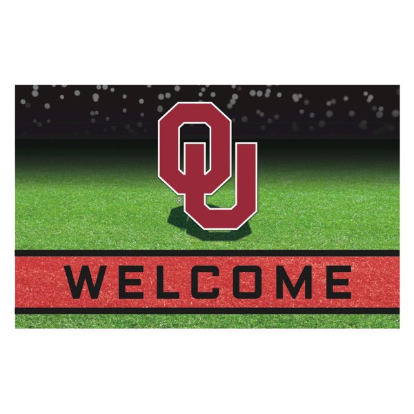 FanMats® - University of Oklahoma 18" x 30" Crumb Rubber Door Mat with "OU" Logo