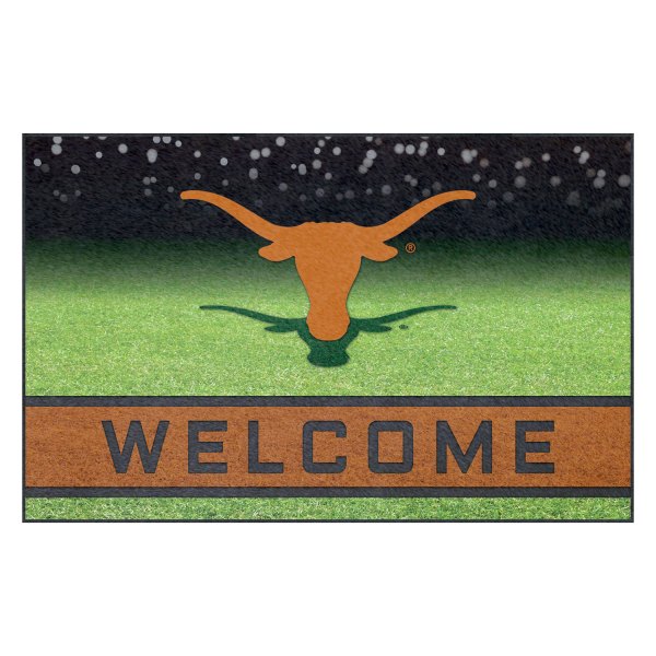 FanMats® - University of Texas 18" x 30" Crumb Rubber Door Mat with "Longhorn" Logo