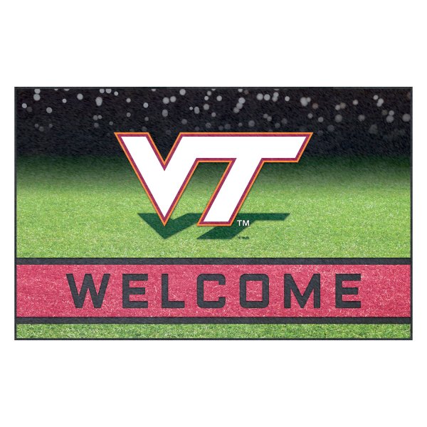 FanMats® - Virginia Tech 18" x 30" Crumb Rubber Door Mat with "VT" Logo
