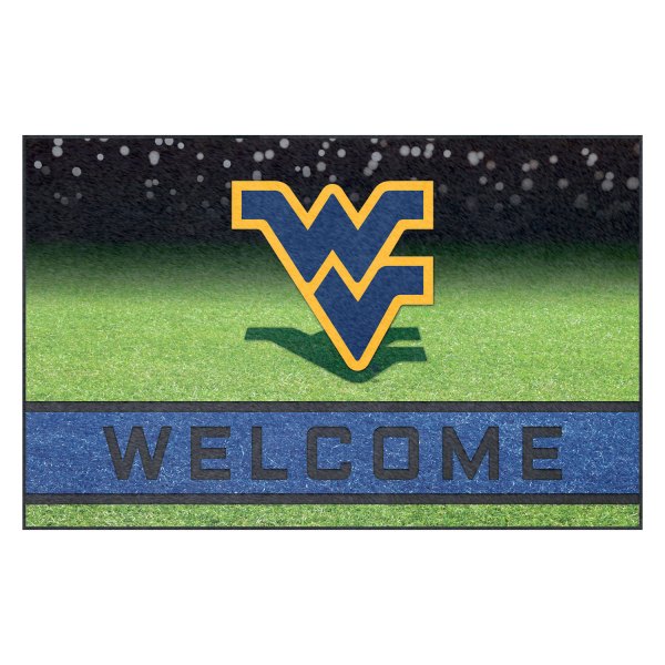 FanMats® - West Virginia University 18" x 30" Crumb Rubber Door Mat with "WV" Logo