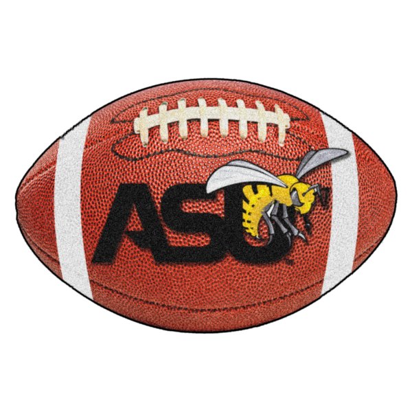 FanMats® - Alabama State University 20.5" x 32.5" Nylon Face Football Ball Floor Mat with "ASU Hornet" Logo