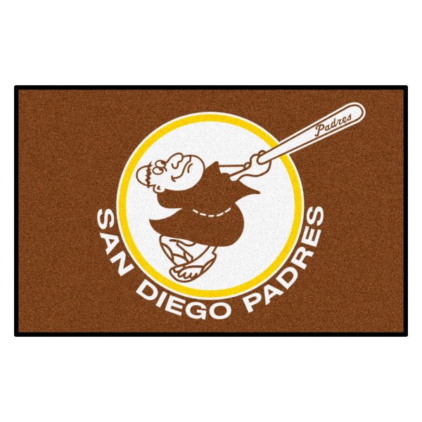 FanMats® - Cooperstown Retro Collection 1969 San Diego Padres 19" x 30" Nylon Face Starter Mat