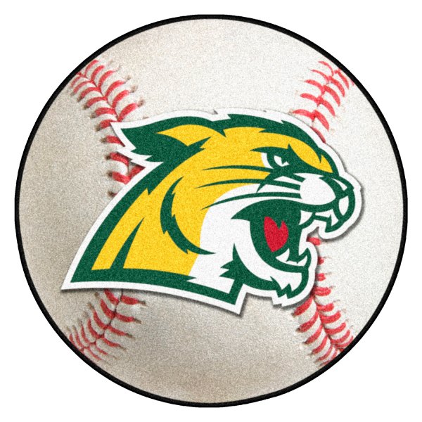 FanMats® - Northern Michigan University 27" Dia Nylon Face Baseball Ball Floor Mat with "Wildcat" Logo