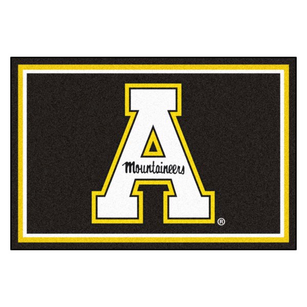 FanMats® - Appalachian State University 60" x 96" Nylon Face Ultra Plush Floor Rug with "A & Mountaineers" Logo