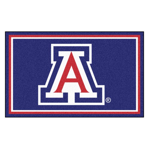 FanMats® - University of Arizona 48" x 72" Nylon Face Ultra Plush Floor Rug with "A" Primary Logo