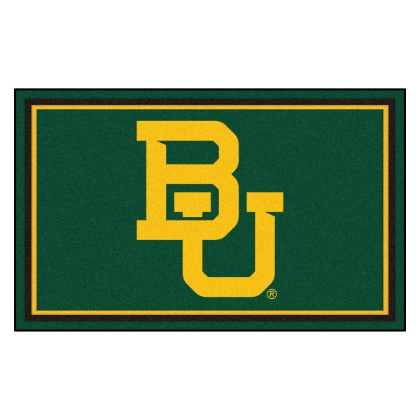 FanMats® - Baylor University 48" x 72" Nylon Face Ultra Plush Floor Rug with "BU" Logo