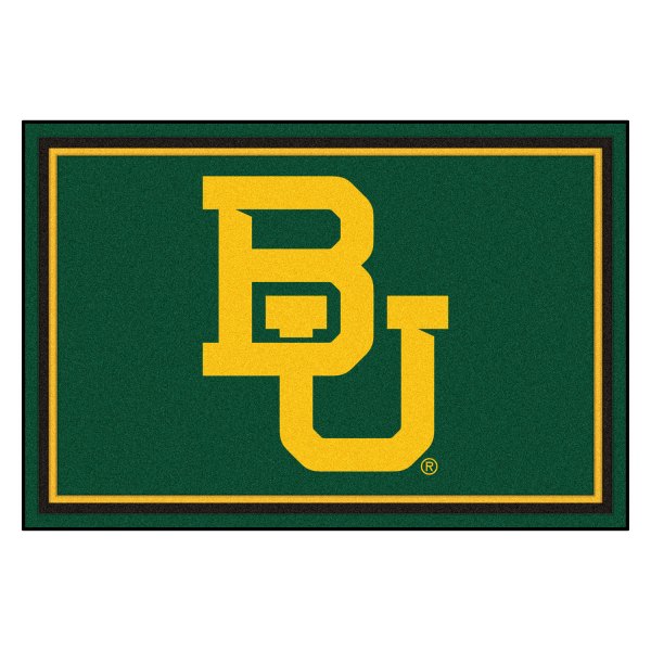 FanMats® - Baylor University 60" x 96" Nylon Face Ultra Plush Floor Rug with "BU" Logo