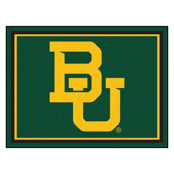 FanMats® - Baylor University 96" x 120" Nylon Face Ultra Plush Floor Rug with "BU" Logo
