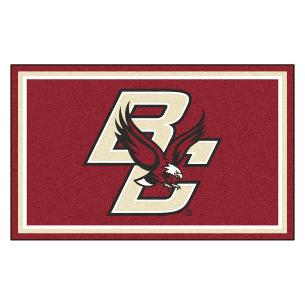 FanMats® - Boston College 48" x 72" Nylon Face Ultra Plush Floor Rug with "BC & Eagle" Logo