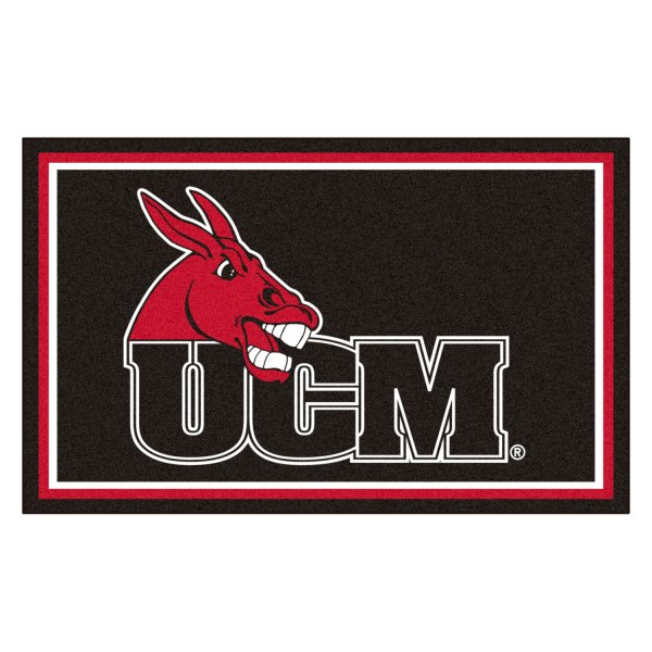 FanMats® - University of Central Missouri 48" x 72" Nylon Face Ultra Plush Floor Rug with "Mule & UCM" Logo