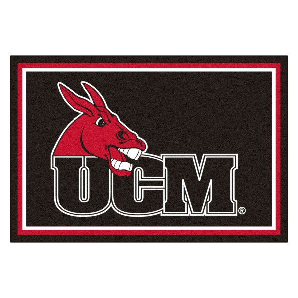 FanMats® - University of Central Missouri 60" x 96" Nylon Face Ultra Plush Floor Rug with "Mule & UCM" Logo