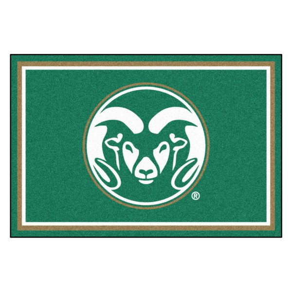 FanMats® - Colorado State University 60" x 96" Nylon Face Ultra Plush Floor Rug with "Ram" Logo