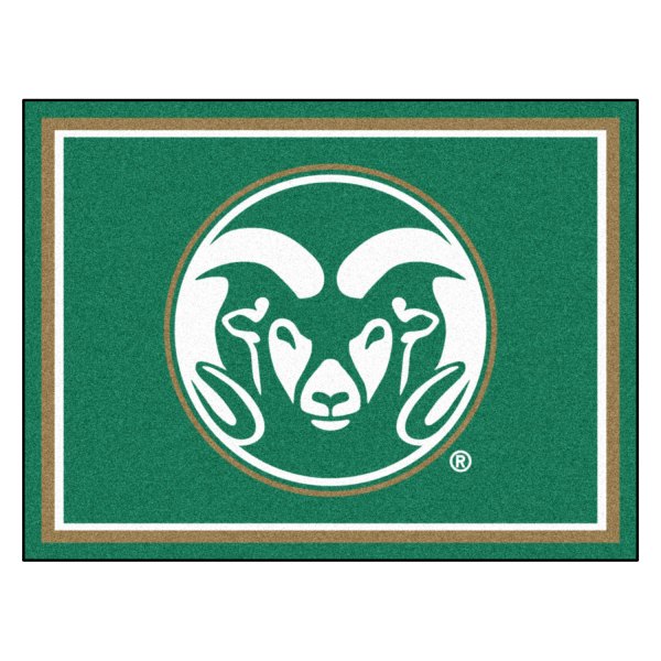 FanMats® - Colorado State University 96" x 120" Nylon Face Ultra Plush Floor Rug with "Ram" Logo