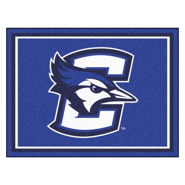 FanMats® - Creighton University 96" x 120" Nylon Face Ultra Plush Floor Rug with "C & Blue Jay" Logo
