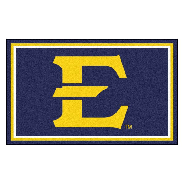FanMats® - East Tennessee State University 48" x 72" Nylon Face Ultra Plush Floor Rug with "Stylized E" Logo