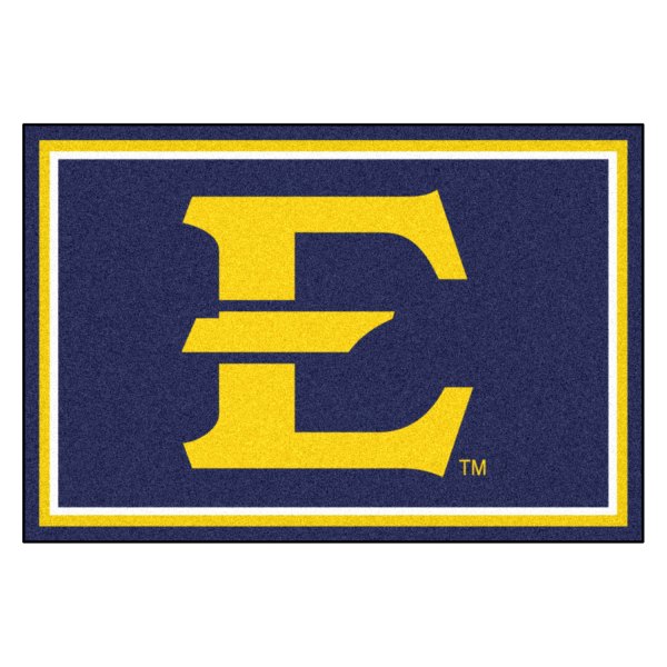 FanMats® - East Tennessee State University 60" x 96" Nylon Face Ultra Plush Floor Rug with "Stylized E" Logo