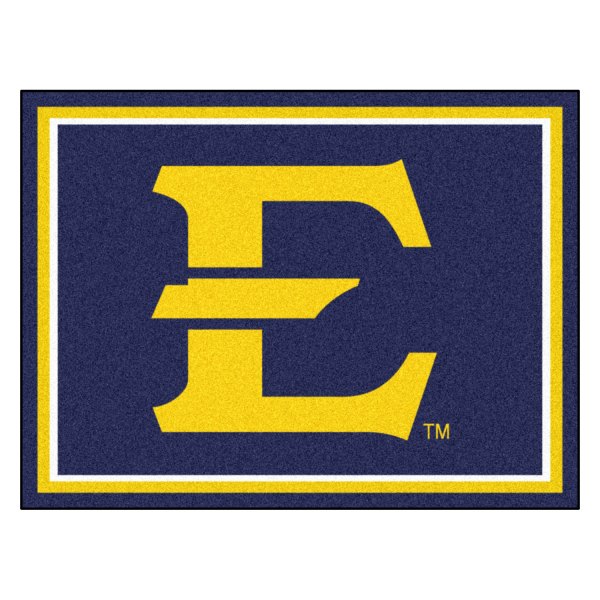 FanMats® - East Tennessee State University 96" x 120" Nylon Face Ultra Plush Floor Rug with "Stylized E" Logo