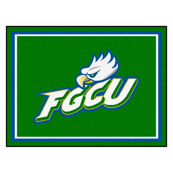 FanMats® - Florida Gulf Coast University 96" x 120" Nylon Face Ultra Plush Floor Rug with "FGCU Eagle" Logo