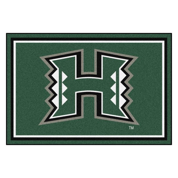 FanMats® - University of Hawaii 60" x 96" Nylon Face Floor Rug with "H" Logo