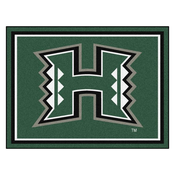 FanMats® - University of Hawaii 96" x 120" Nylon Face Floor Rug with "H" Logo